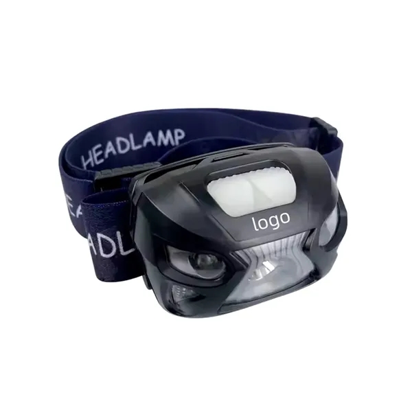 Rechargeable LED sensor headlamp plus laser engraving logo on 1 location... from ASI 37218 Athena Promo (tm)