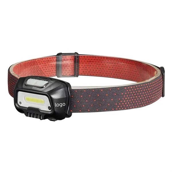 Rechargeable waterproof LED sensor headlamp plus laser engraving logo on 1... from ASI 37218 Athena Promo (tm)