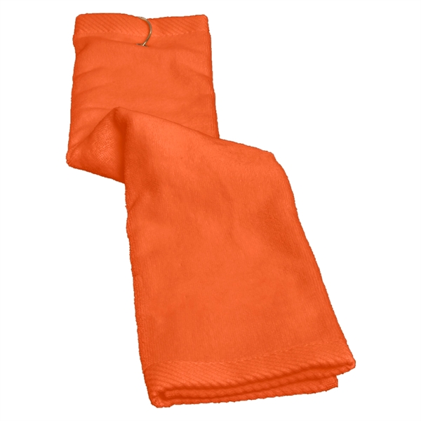 Turkish plush trifold golf towel measuring 16" x 25" and featuring... from ASI 38120 Ball Pro / Diversified Quality Kitchenware