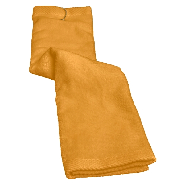 Turkish plush trifold golf towel measuring 16" x 25" and featuring... from ASI 38120 Ball Pro / Diversified Quality Kitchenware