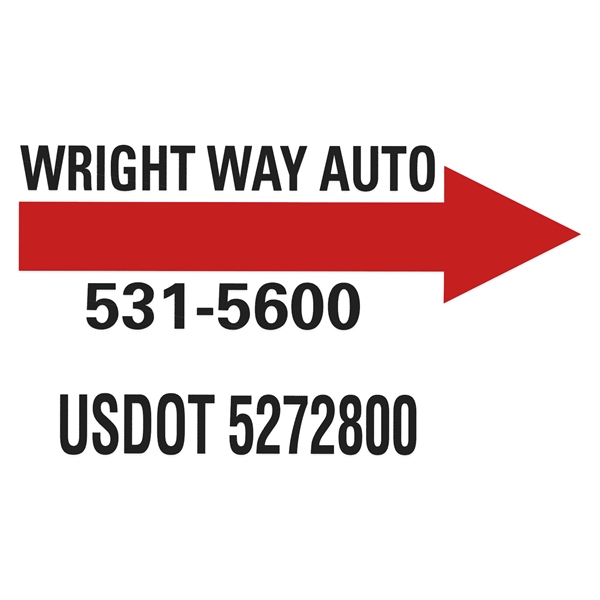 Permanent, self-sticking, five-year calendared vinyl decal that's pre-masked for easy application... from ASI 56950 Gill Studios Inc / Gill-Line®