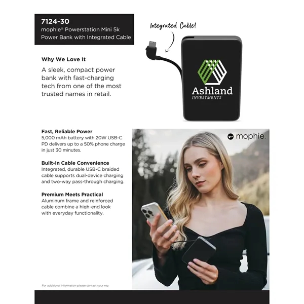 mophie® Powerstation® Mini with Integrated Cable... from ASI 66887 PCNA / Leeds