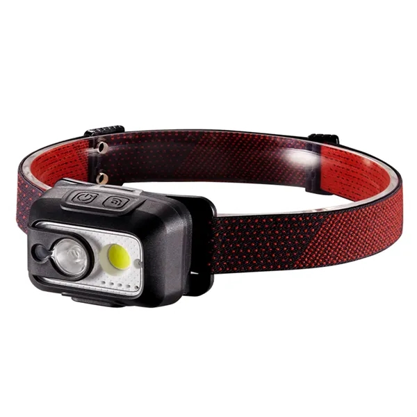 550 lumens rechargeable headlamp with led sensor plus laser engraving logo... from ASI 37218 Athena Promo (tm)