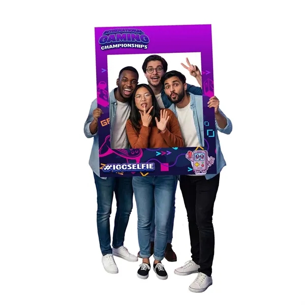 36" x 48" selfie frame made of 4mm corrugated plastic.... from ASI 87188 Showdown Displays