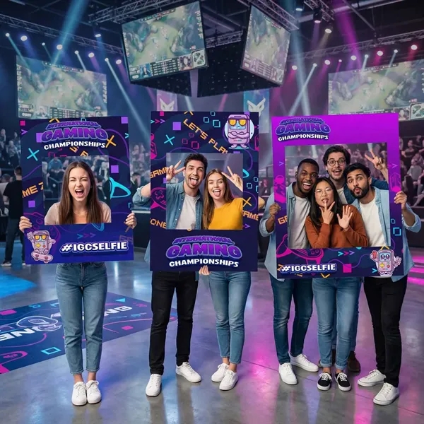 24" x 36" selfie frame made of 4mm corrugated plastic.... from ASI 87188 Showdown Displays