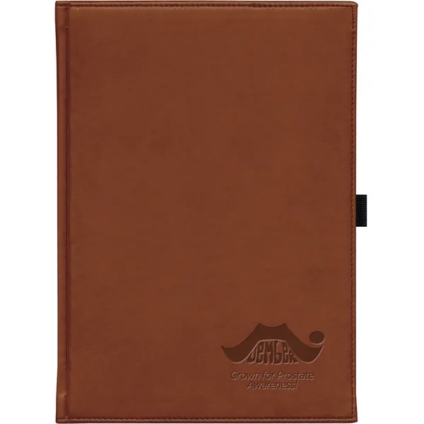 7" x 9.5" Faux-leather Pedova journal with deboss imprint, 12-month Calendar... from ASI 91340 Journalbooks/Timeplanner Calendars
