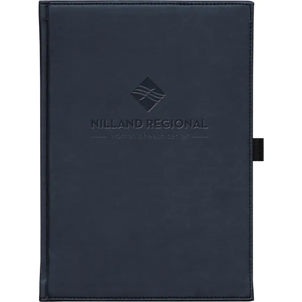 7" x 9.5" Faux-leather Pedova journal with deboss imprint, 12-month Calendar... from ASI 91340 Journalbooks/Timeplanner Calendars