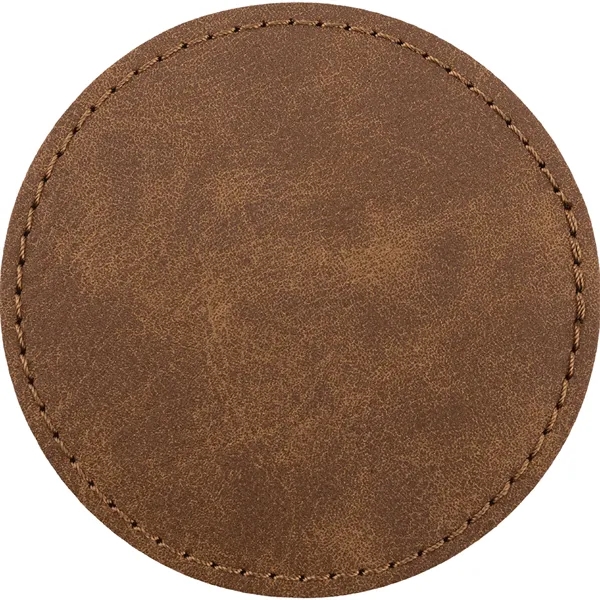 2.5" Round PU Creekside leatherette garment patch.... from ASI 74601 Calico