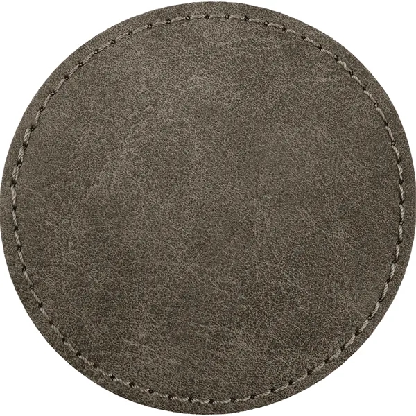 2.5" Round PU Creekside leatherette garment patch.... from ASI 74601 Calico