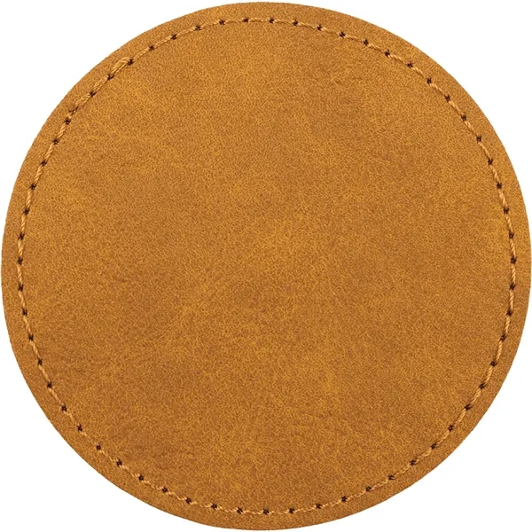 2.5" Round PU Creekside leatherette garment patch.... from ASI 74601 Calico