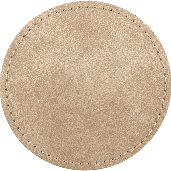 2.5" Round PU Creekside leatherette garment patch.... from ASI 74601 Calico