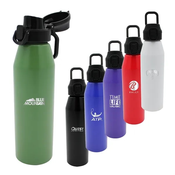 25 oz. Recycled Aluminum Bottle with Chug Lid, Laser Engrave... from ASI 30270 Aakron Line