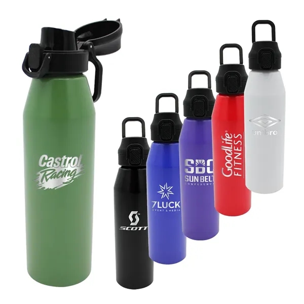 25 oz. Recycled Aluminum Bottle with Chug Lid, Laser Engrave... from ASI 30270 Aakron Line