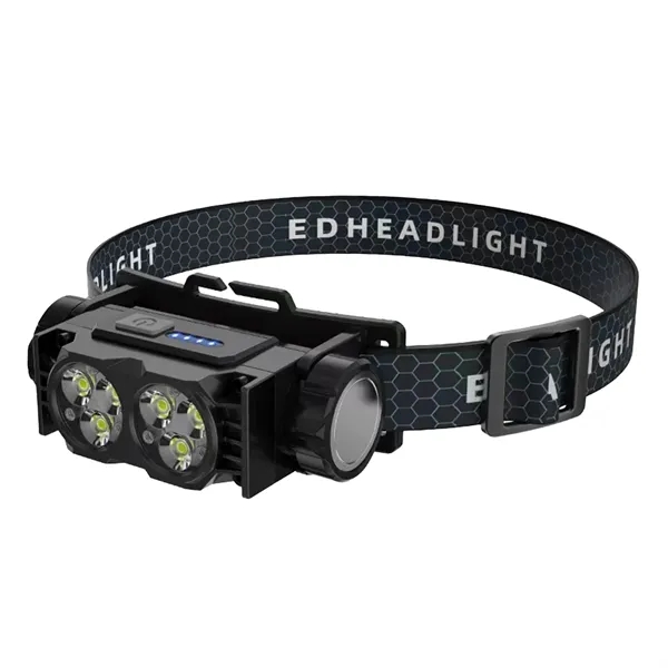 Rechargeable ABS headlamp with led sensor headlight plus laser engraving logo... from ASI 37218 Athena Promo (tm)