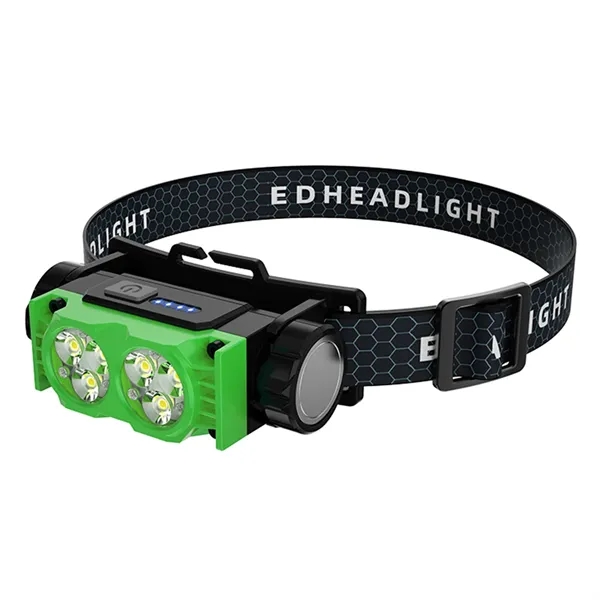 Rechargeable ABS headlamp with led sensor headlight plus laser engraving logo... from ASI 37218 Athena Promo (tm)