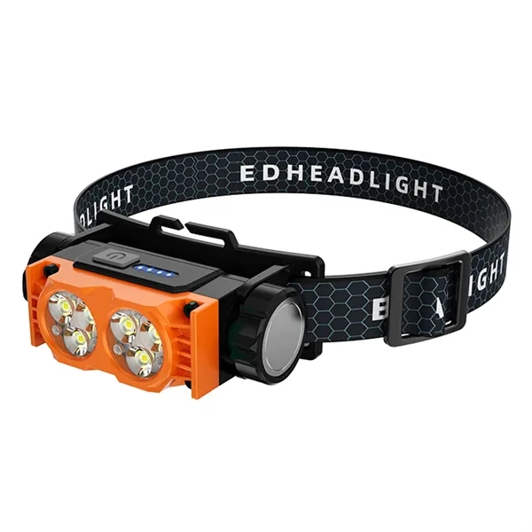 Rechargeable ABS headlamp with led sensor headlight plus laser engraving logo... from ASI 37218 Athena Promo (tm)