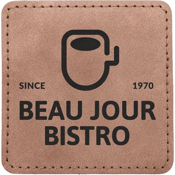 2.5" Square PU Creekside leatherette garment patch.... from ASI 74601 Calico