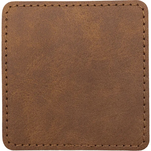 2.5" Square PU Creekside leatherette garment patch.... from ASI 74601 Calico