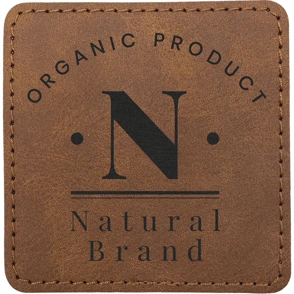 2.5" Square PU Creekside leatherette garment patch.... from ASI 74601 Calico