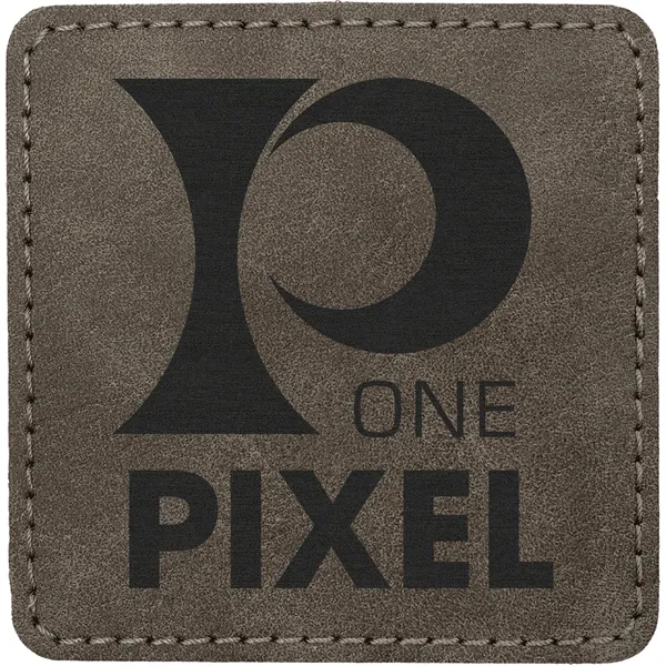 2.5" Square PU Creekside leatherette garment patch.... from ASI 74601 Calico