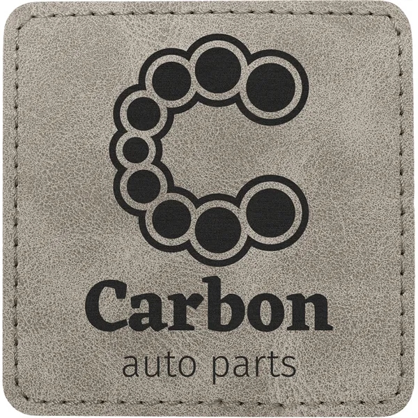 2.5" Square PU Creekside leatherette garment patch.... from ASI 74601 Calico