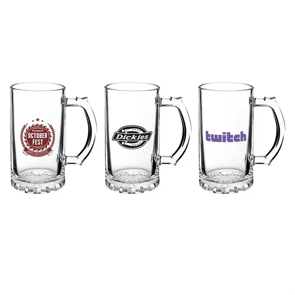 16 oz. glass beer stein with thick bottom and thumb grip... from ASI 88060 Snugz/USA Inc