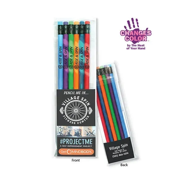 Create-A-Pack Pencil Set of 6 - Mood Pencil w/ Colored Erase... from ASI 30270 Aakron Line