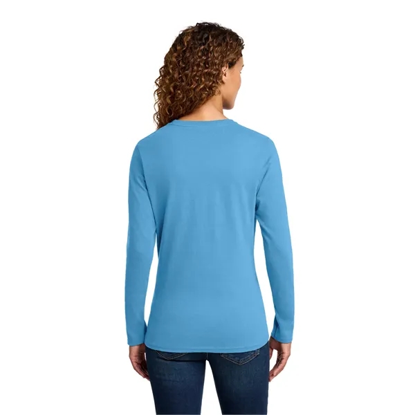 Port & Company Ladies Long Sleeve Core Cotton Tee.... from ASI 84863 SanMar