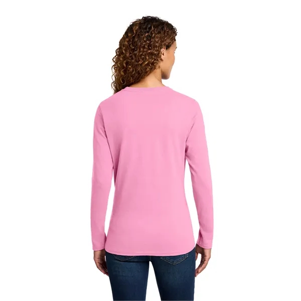 Port & Company Ladies Long Sleeve Core Cotton Tee.... from ASI 84863 SanMar