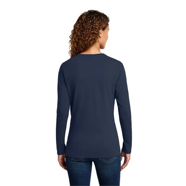 Port & Company Ladies Long Sleeve Core Cotton Tee.... from ASI 84863 SanMar