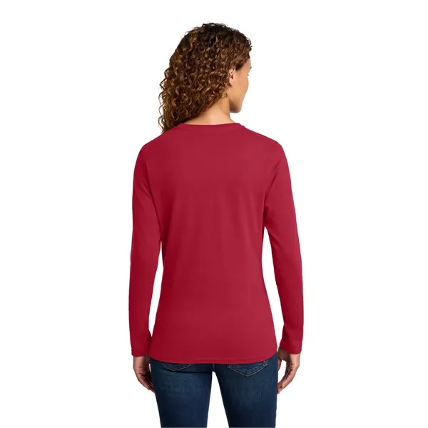 Port & Company Ladies Long Sleeve Core Cotton Tee.... from ASI 84863 SanMar