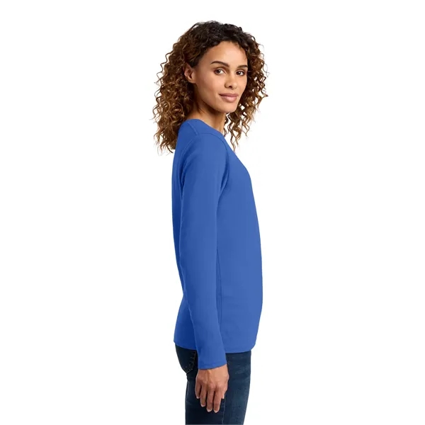 Port & Company Ladies Long Sleeve Core Cotton Tee.... from ASI 84863 SanMar