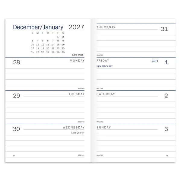 Classic Weekly Pocket Planner... from ASI 40480 Koozie Group / Norwood Triumph Calendar