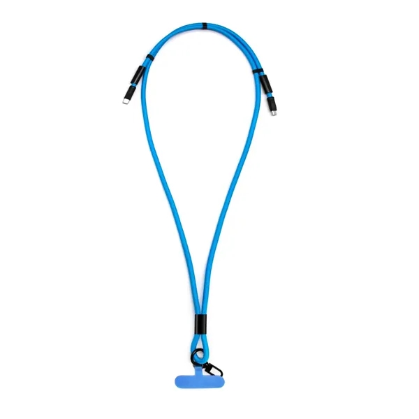 Braided lanyard type-c charging cable plus laser engraving on 1 location... from ASI 37218 Athena Promo (tm)