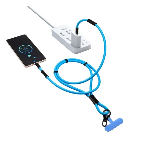 Braided lanyard type-c charging cable plus laser engraving on 1 location... from ASI 37218 Athena Promo (tm)