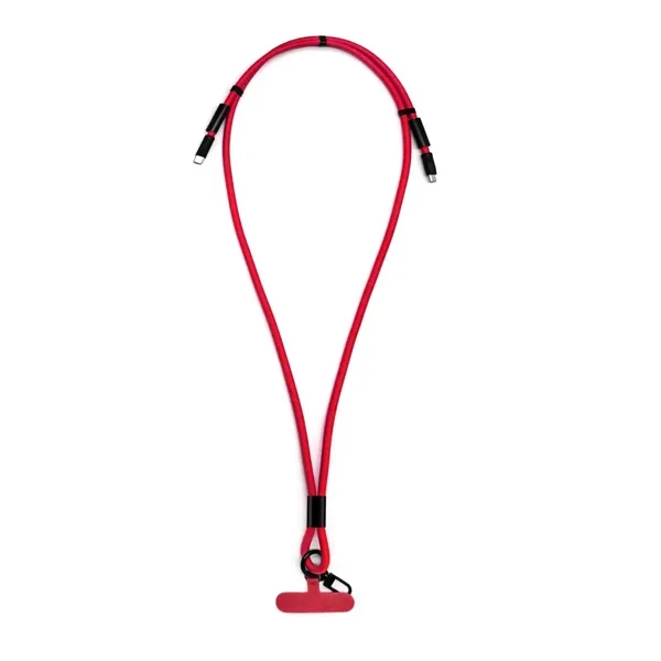 Braided lanyard type-c charging cable plus laser engraving on 1 location... from ASI 37218 Athena Promo (tm)