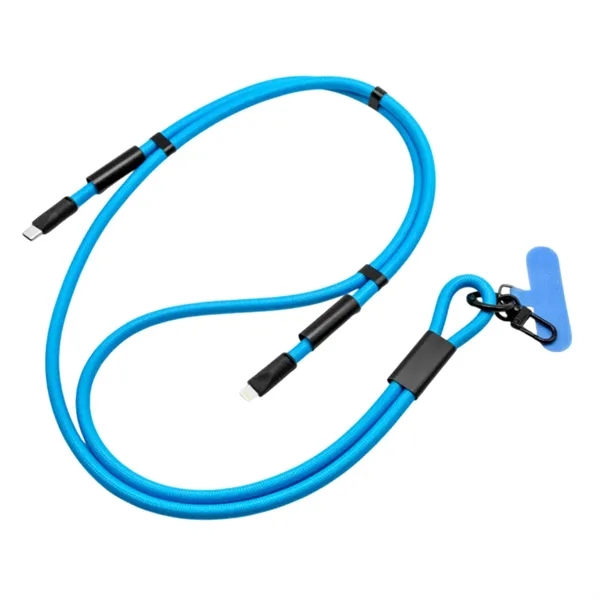 Braided lanyard type-c charging cable plus laser engraving on 1 location... from ASI 37218 Athena Promo (tm)