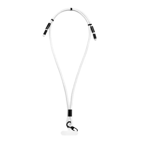 Braided lanyard type-c charging cable plus laser engraving on 1 location... from ASI 37218 Athena Promo (tm)