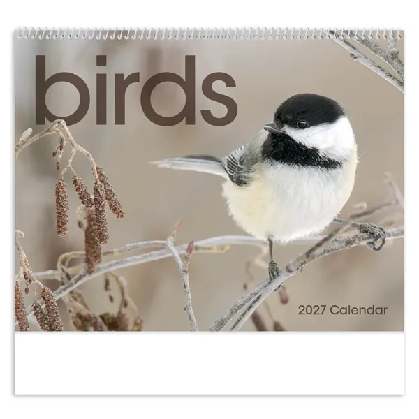 11 x 19 2024 Birds calendar on 70# paper with UV-coated... from ASI 40480 Koozie Group / Norwood Triumph Calendar