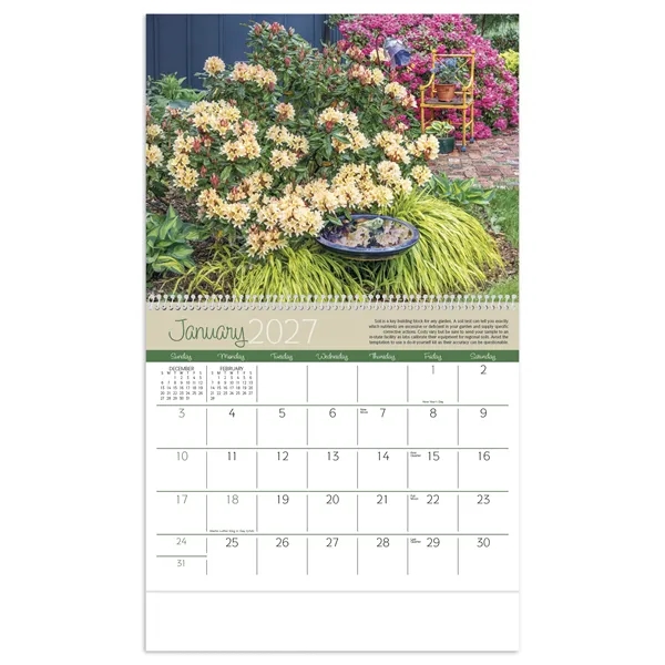 11 x 19 2024 Gardens calendar n 70# glossy paper with... from ASI 40480 Koozie Group / Norwood Triumph Calendar