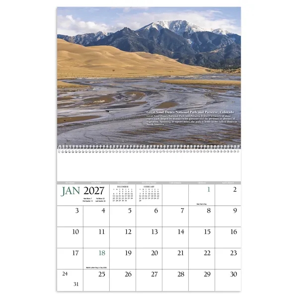 Twelve-month imprint executive appointment calendar with white spiral binding.... from ASI 40480 Koozie Group / HotLine®