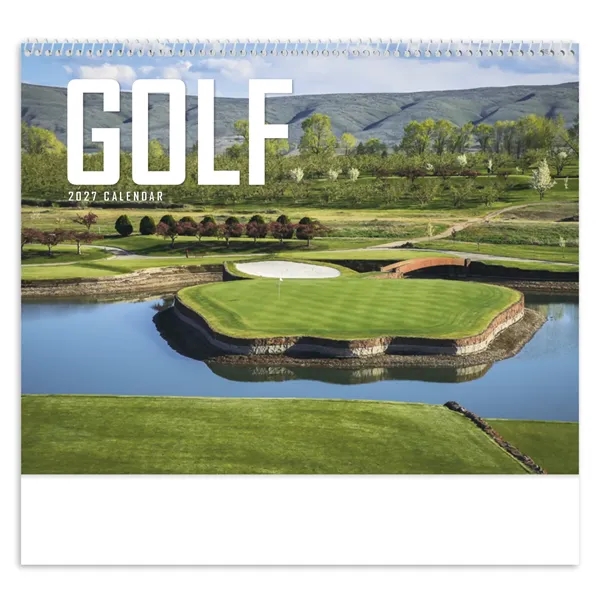 11 x 19 2024 Golf wall calendar printed on 70# paper... from ASI 40480 Koozie Group / Norwood Triumph Calendar