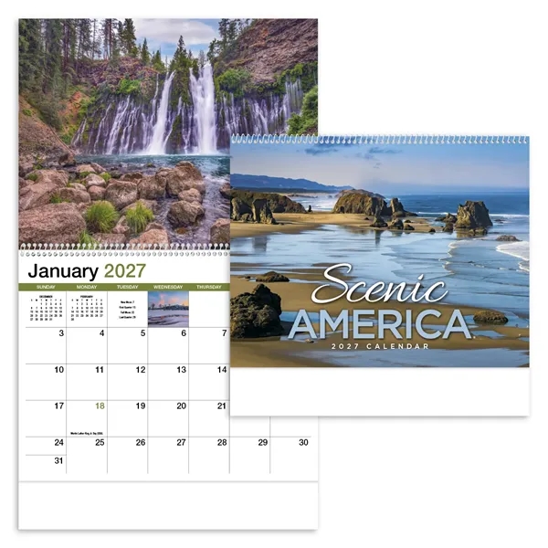 Scenic America® Appointment Calendar - Spiral... from ASI 40480 Koozie Group / HotLine®