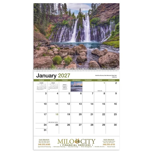 Scenic America® Appointment Calendar - Spiral... from ASI 40480 Koozie Group / HotLine®