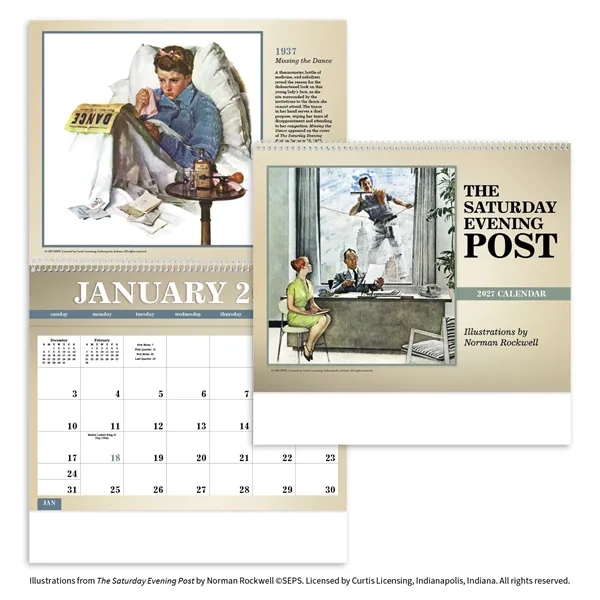 The Saturday Evening Post Deluxe Pocket... from ASI 40480 Koozie Group / Norwood Triumph Calendar