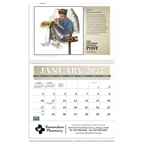 The Saturday Evening Post Pocket... from ASI 40480 Koozie Group / Norwood Triumph Calendar