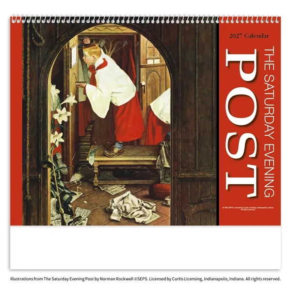 Saturday Evening Post Appointment Calendar - Spiral... from ASI 40480 Koozie Group / HotLine®