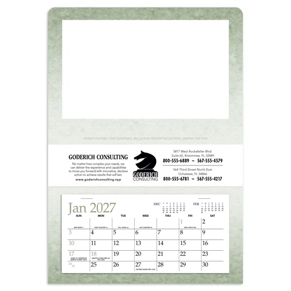 Single Pocket... from ASI 40480 Koozie Group / Norwood Triumph Calendar