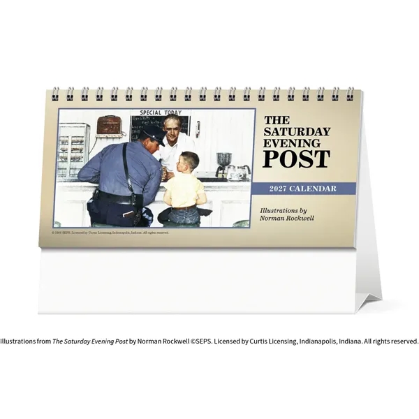 The Saturday Evening Post Desk... from ASI 40480 Koozie Group / Norwood Triumph Calendar