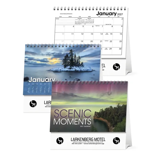 Scenic Moments Large Desk... from ASI 40480 Koozie Group / Norwood Triumph Calendar
